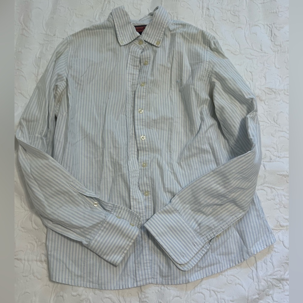 Vineyard Vines Blue Striped Oxford Button Down